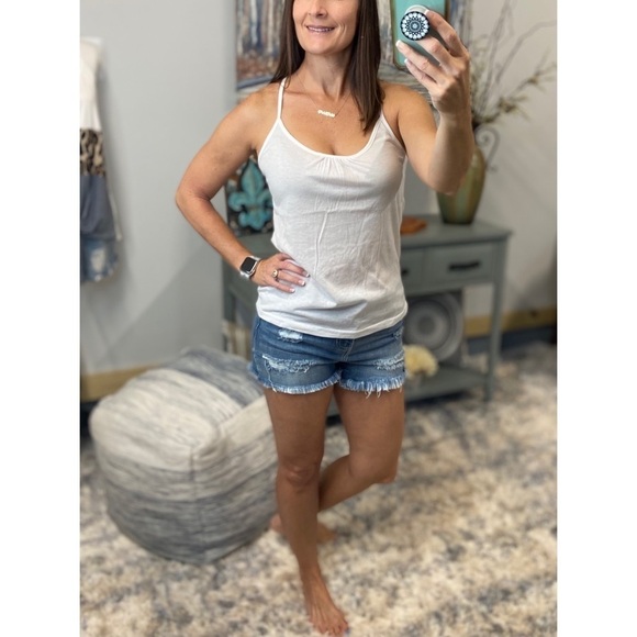 Scoop Mesh Racerback Tank White - Picture 3 of 10